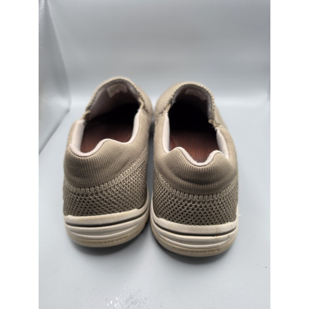 Skechers Men's Size 11 Taupe Knit Slip On Comfort Walking Casual Shoes 65086 - Picture 6 of 6